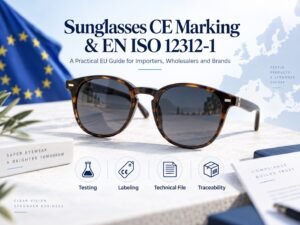 Comprehensive guide to sunglasses CE marking and EN ISO 12312-1 compliance standards for the EU market.